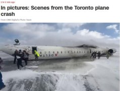 机身翻个底朝天!加拿大多伦多一